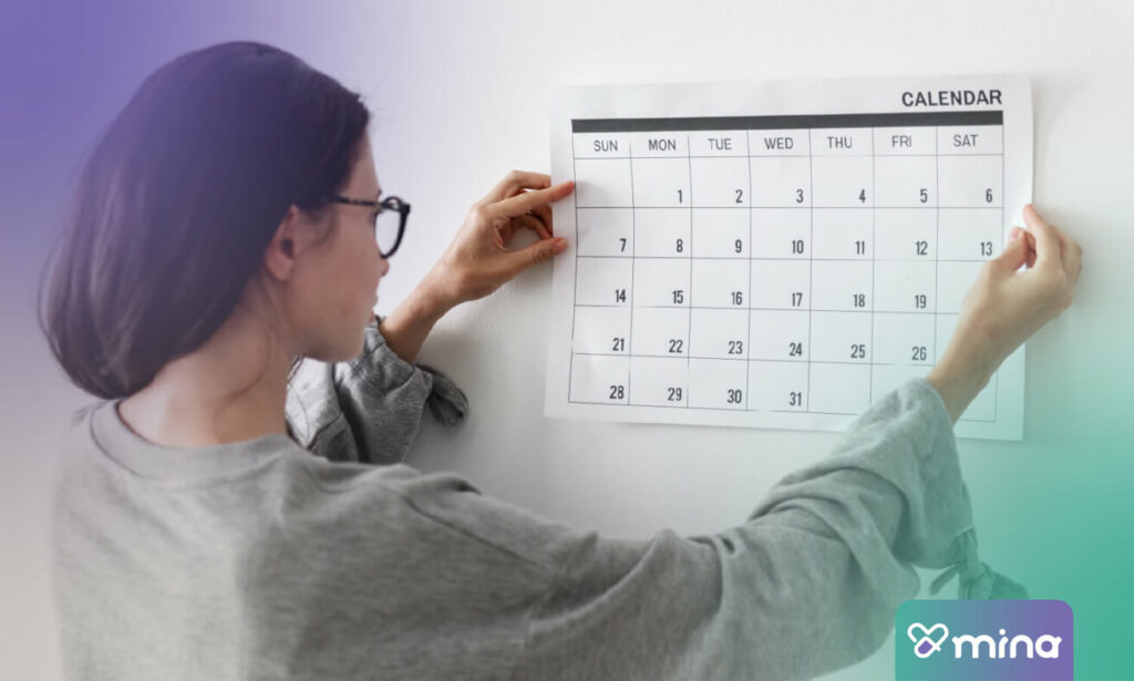 Un calendario puede ayudar a organizar un día saturado