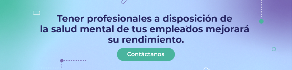 Tener profesionales a dispocicion de la salud mental de tus empleados mejorará su rendimiento.